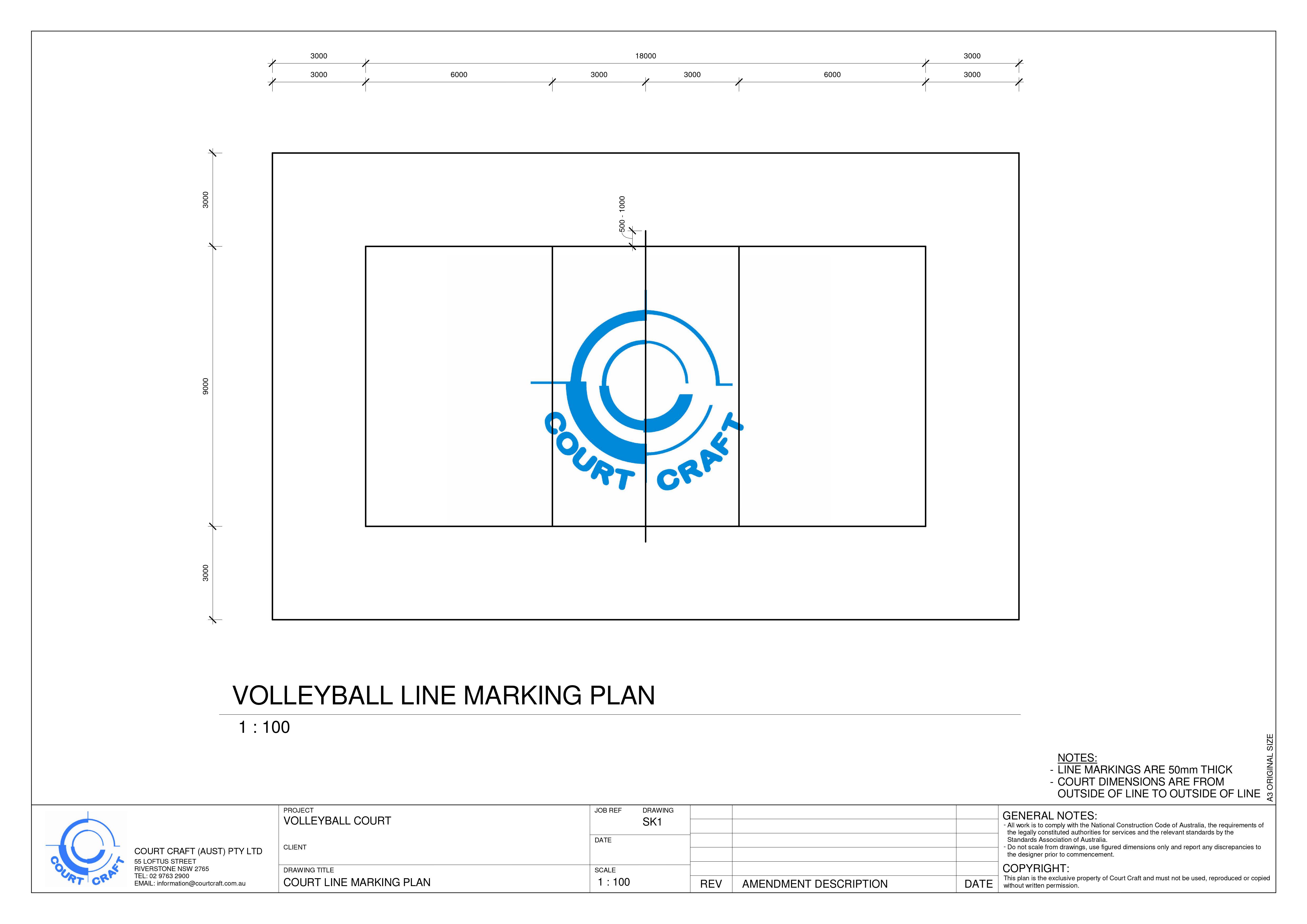 Draw a Volleyball Court - HelloArtsy